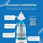 Electric Baby Nasal Aspirator, Rechargeable Nose Sucker for Baby, Adjustable 3 Levels Suction, Booger Sucker for Baby with 8 Light Modes & Adjustable Volume Nursery Rhymes - Image 4